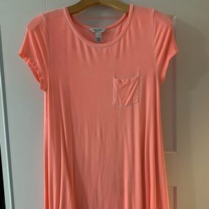 Hot pink shift dress